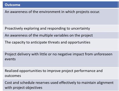 <p>Uncertainty Performance Domain</p><p>Outcomes, how to check</p>