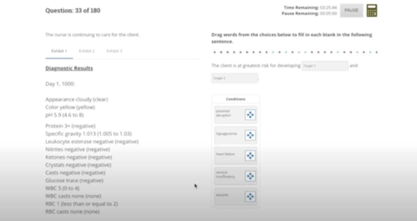 <p>cervical insufficiency and seizures</p>
