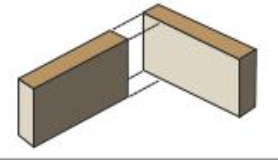 Weak - little surface area for adhesive

Pins/nails common