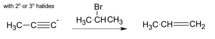 <p>E2 reaction, </p>