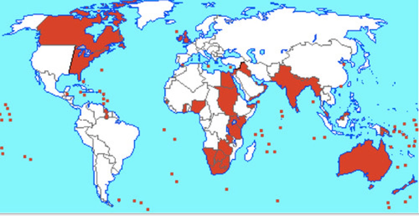 <p>Britain, France, Germany, the U.S. and Japan gained territories throughout Asia and the Pacific, while Spanish and Portuguese influence declined.</p>