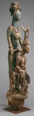 <p><span>Olowe of Ise's Veranda post of enthroned king and senior wife has figures with elongated necks, which show manipulation of:&nbsp;</span></p>