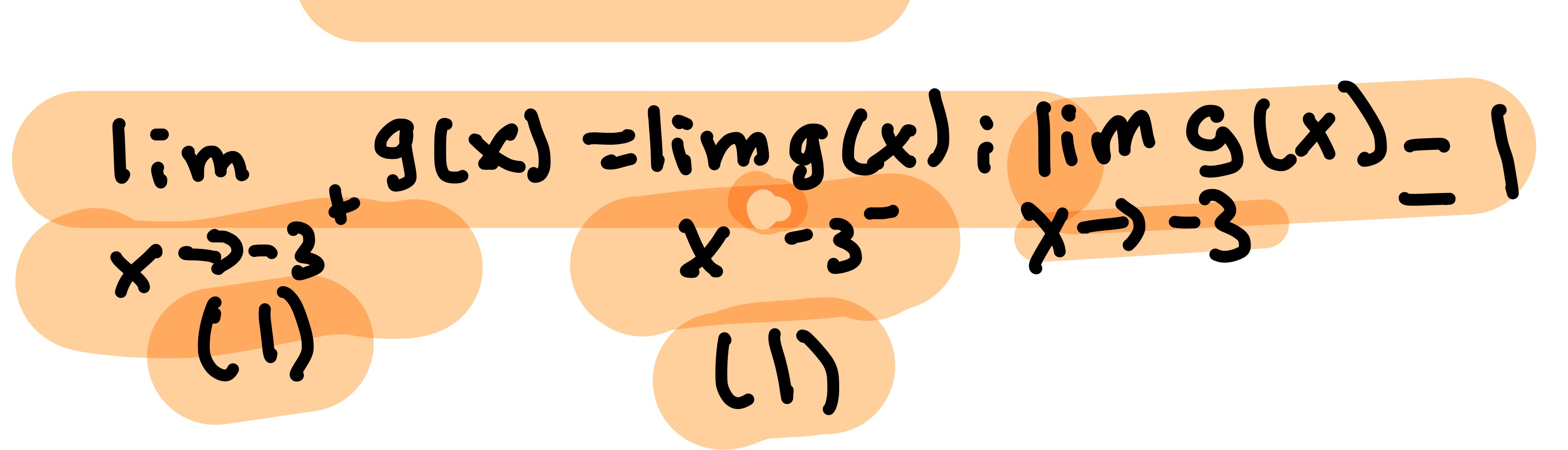 <p>The limit of the right and left are the same value so the limit is same value.</p>