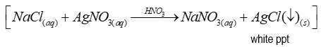 <p>After adding reagent(s), immediate white precipitate is formed (ionic reaction)</p>