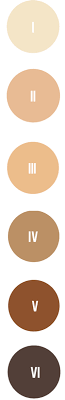 <p>Fitzpatrick scale </p>