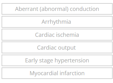 <p>Which is detectable by ECG and which isn’t?</p>