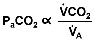 <p>alterations in P<sub>a</sub>CO<sub>2</sub> are due to changes in the balance of…</p>