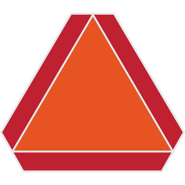 <p>Vehicle that travels significantly slower than the flow of traffic. Display a orange and red triangle to indicate it</p>