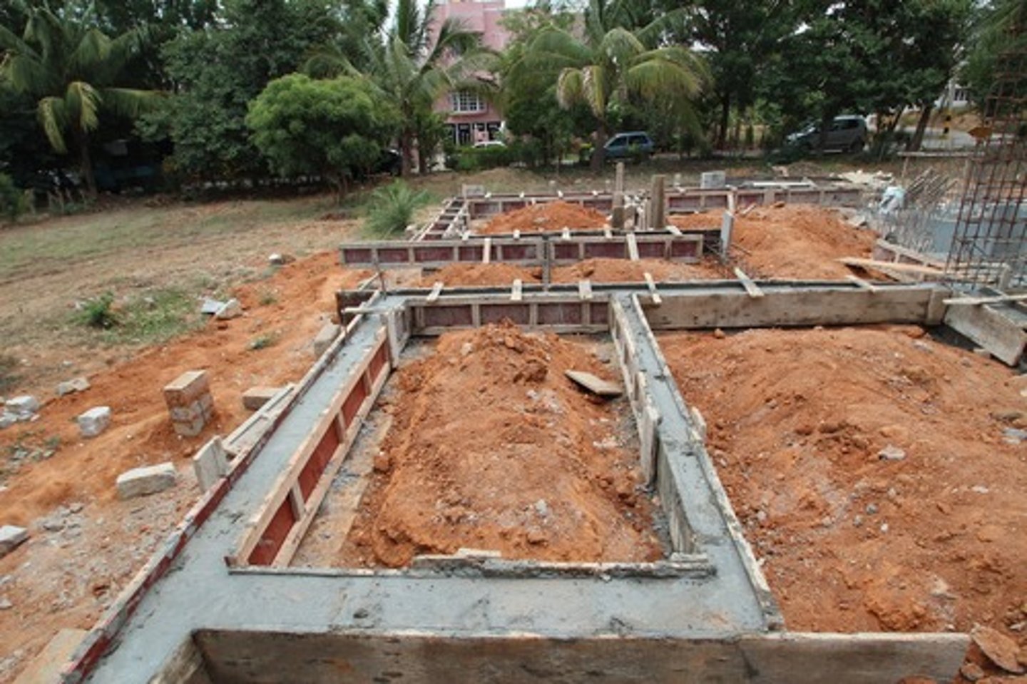 <p>refers to the soil or rock directly BEANEATH THE FOOTING</p>