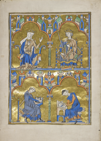 <p>1226-1234 CE, Illuminated manuscript, Gothic</p>