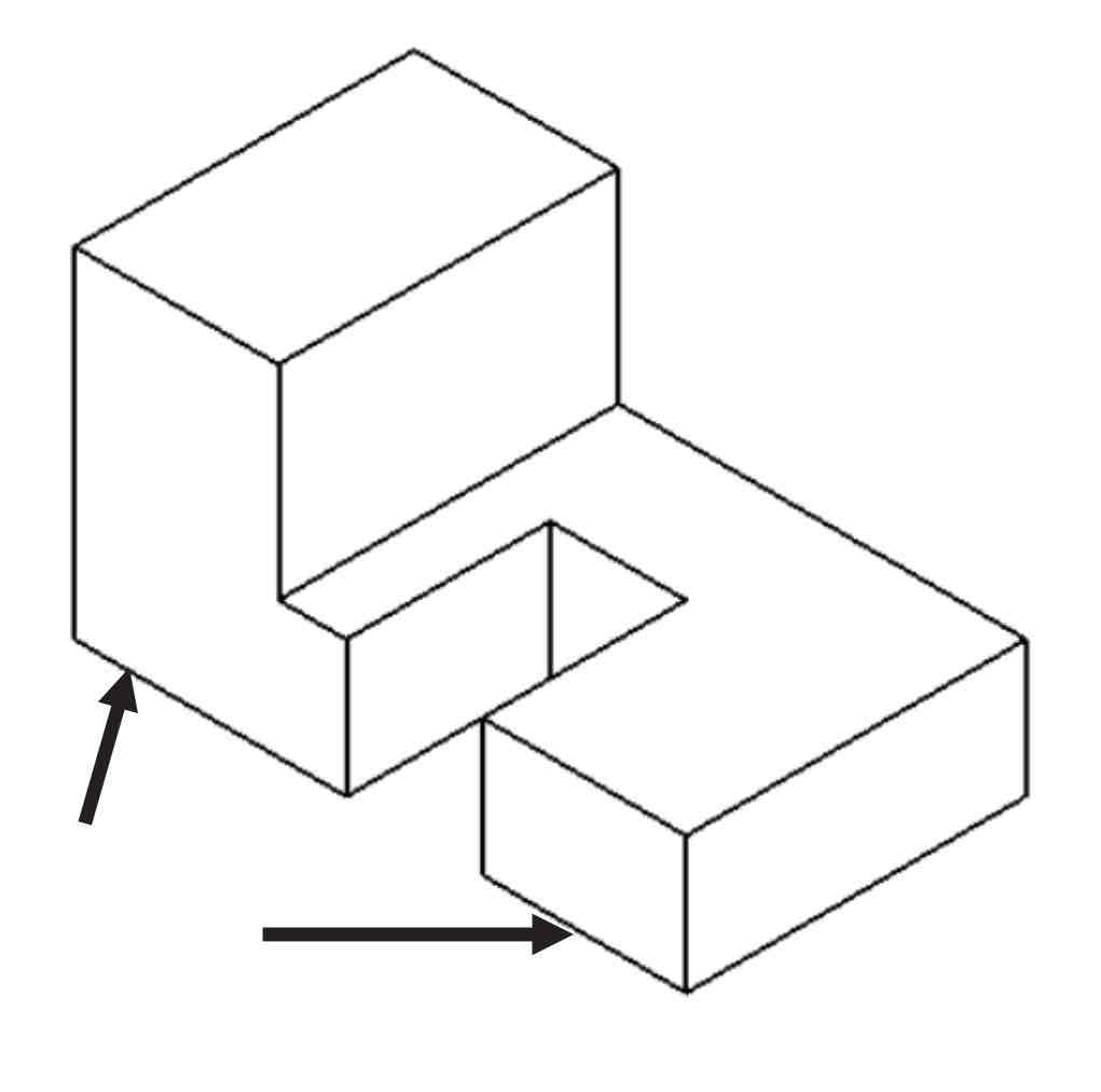 <p>Continuous lines used to represent visible edges.</p>
