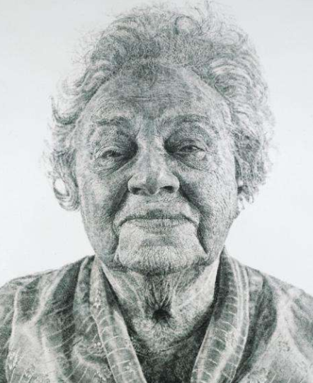 <p>Chuck Close; 1985</p>