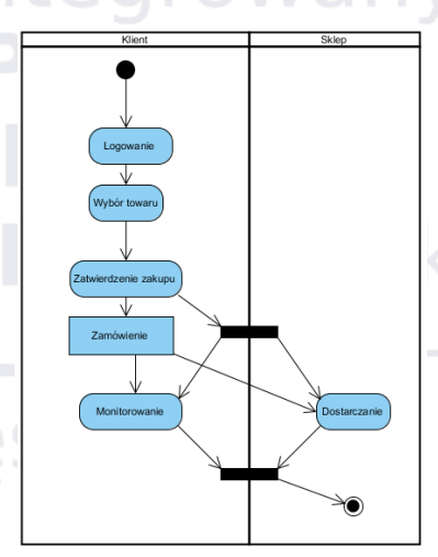 <p>Diagram czynności z partycjami przykład</p>