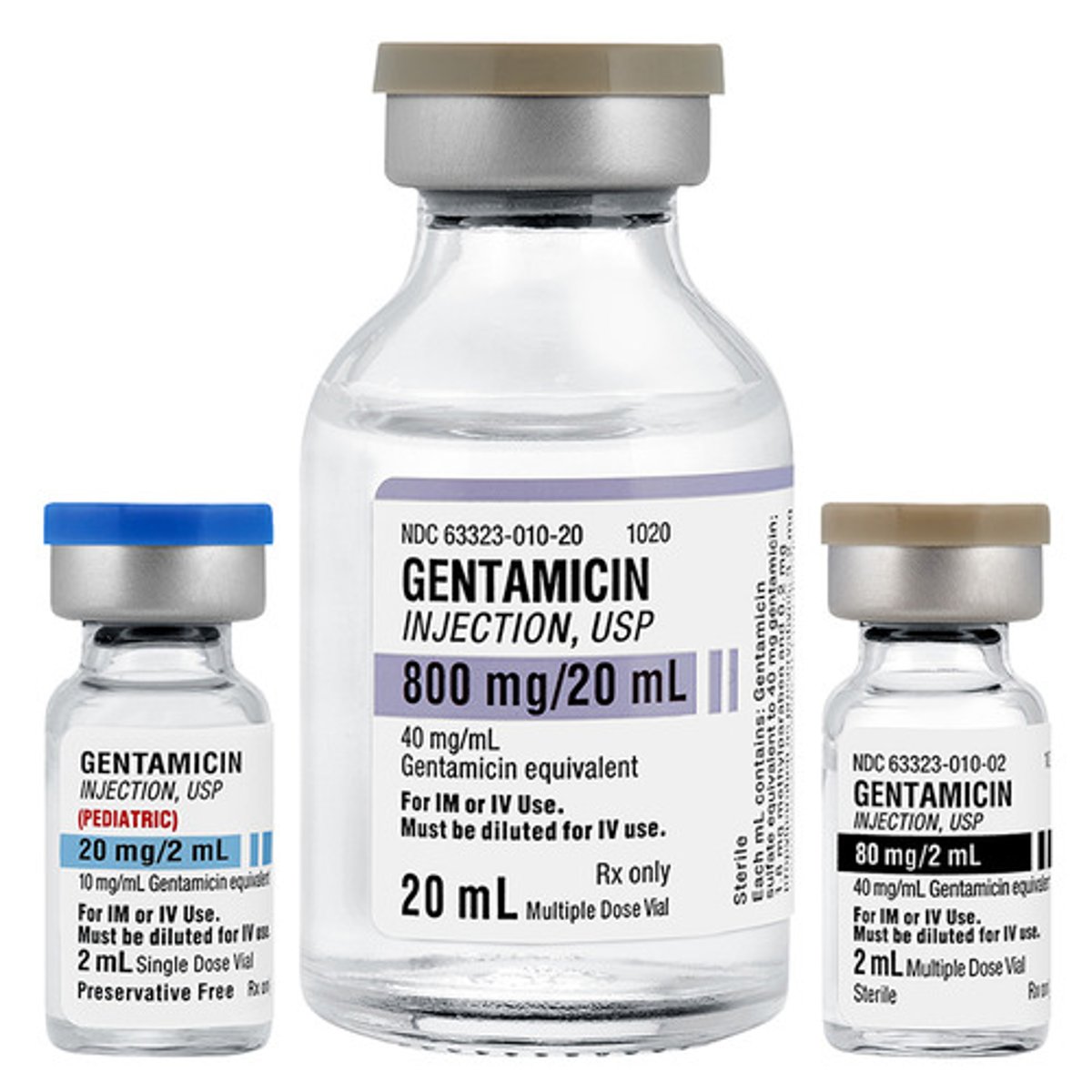<p>Gentamicin, Cephalosporin, and Ciprofloxacin</p>