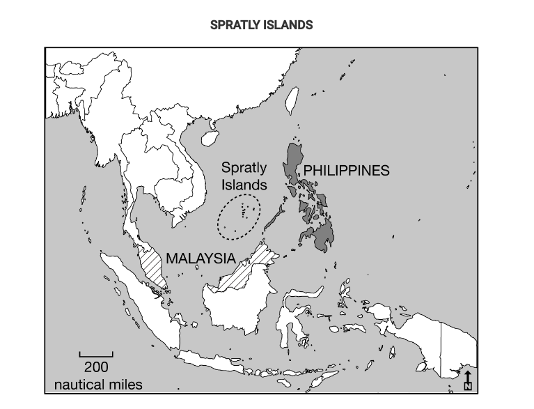 <p>The Philippines and Malaysia lay claim to resources under and around the Spratly Islands. Which of the following best explains how the United Nations Convention on the Law of the Sea (UNCLOS) influences claims to the islands by both countries?</p><p>A. <span>The claims to the Spratly Islands by both the Philippines and Malaysia overlap due to exclusive economic zones up to 200 nautical miles from their coasts.</span></p><p>B. <span>The Philippines and Malaysia both claim the islands lie within their territorial seas up to 12 nautical miles from their coasts.</span></p><p>C. <span>The claims to the islands by the Philippines and Malaysia overlap due to the median line principle.</span></p><p>D. <span>The Philippines and Malaysia both claim ownership to the resources based on a historic possession of the islands.</span></p><p>E. <span>The Philippines and Malaysia both claim the islands lie within their contiguous zones between 12 and 24 nautical miles from their coasts.</span></p>