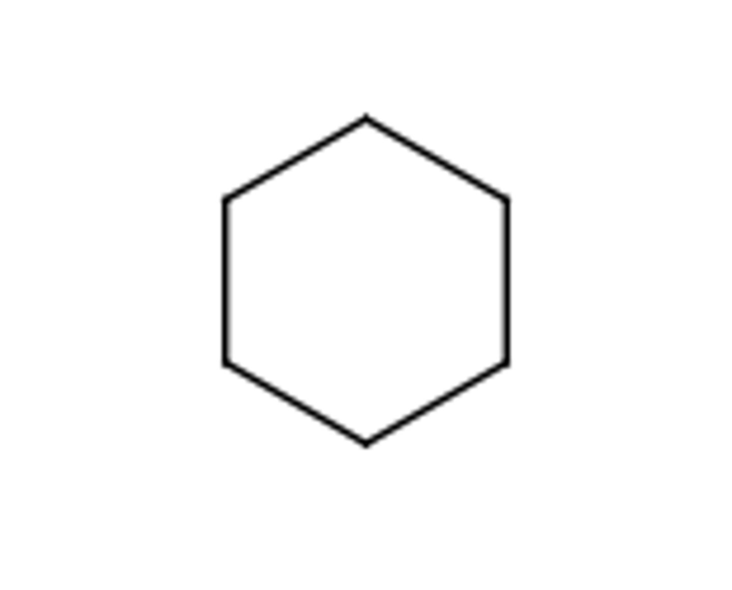 <p>Ring hydrocarbon (no double bonds); general formula CₙH₂ₙ (same as alkene formula but cyclic).</p>