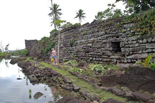 Temple over a reef