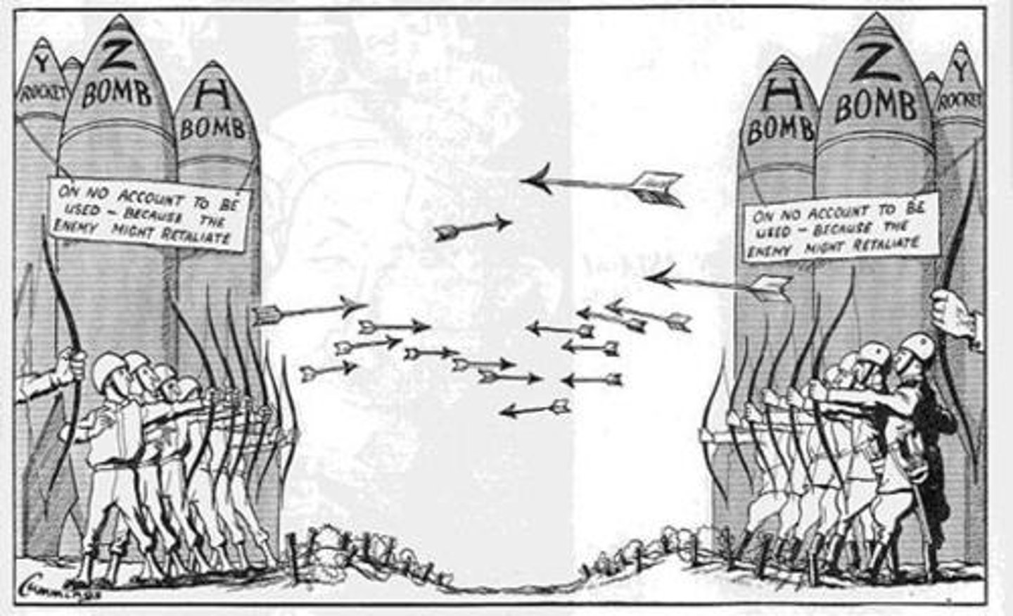 <p>Cold war competition between the U.S. and Soviet Union to build up their respective armed forces and weapons</p>