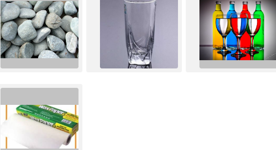 <p><span>Which of the following photos demonstrates opaque objects?</span></p>