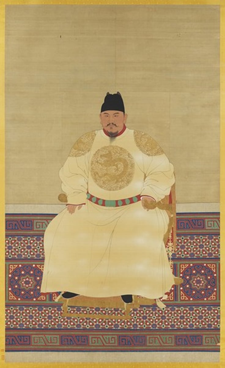 <p>A former monk that led this army in a final victory over the Mongols, became emperor of China and founded the Ming Dynasty</p>