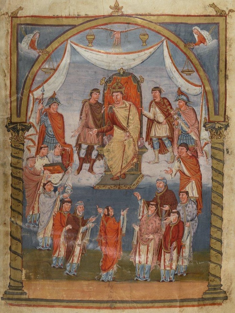 Presentation to Charles the Bald, The Vivian Bible, 846, Tours