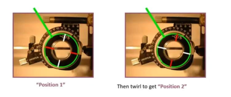 <p>JCC for determinng the cyl power </p>