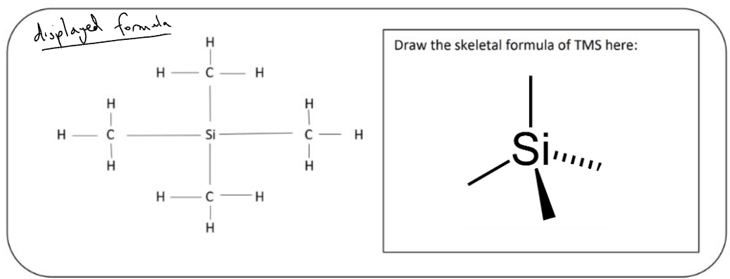 <p>tetramethylsilane (TMS)</p>