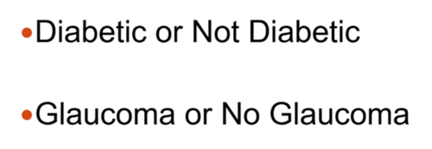 <p>variable only consists of 2 categories</p>