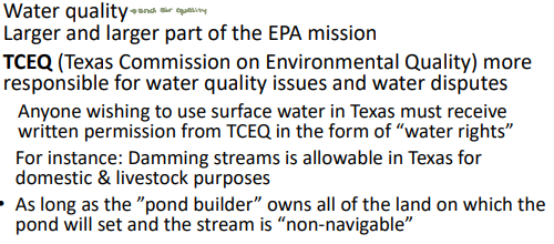 <p>__ - provides worker protection standards, deals heavily with pesticide application and safety. </p>