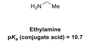 <p>Draw the equilibria for the protonation of this amine base</p>