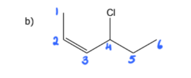 <ul><li><p>cis-4-chlorohex-2-ene</p></li></ul><p></p>