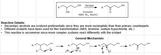 <p>Oxidants: NBS, Br2, NaOCl</p>