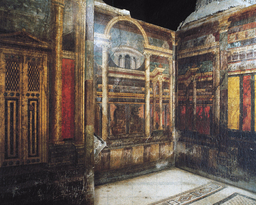 <p>Cubiculum with double alcove</p>