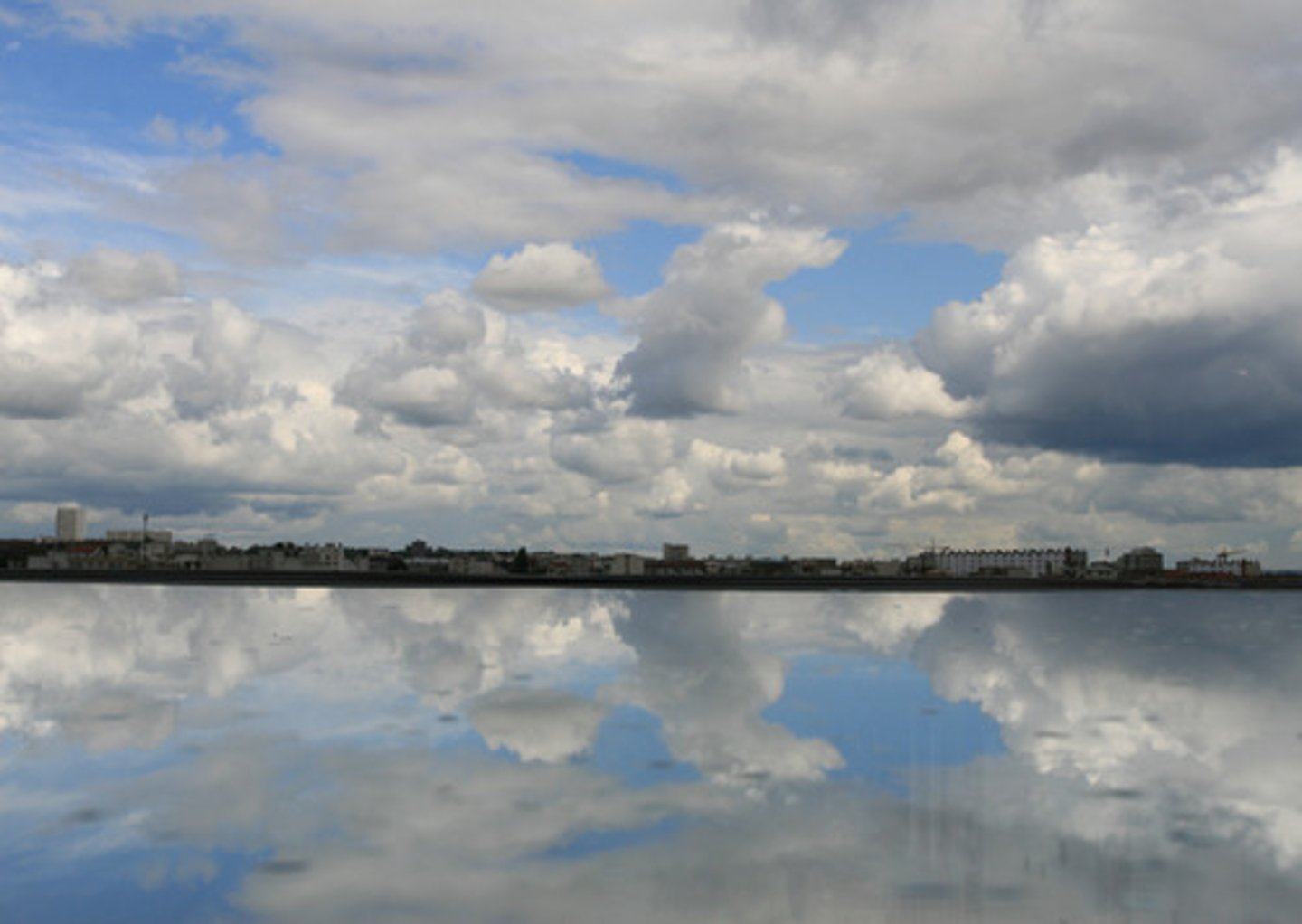 <p>it's cloudy out</p>