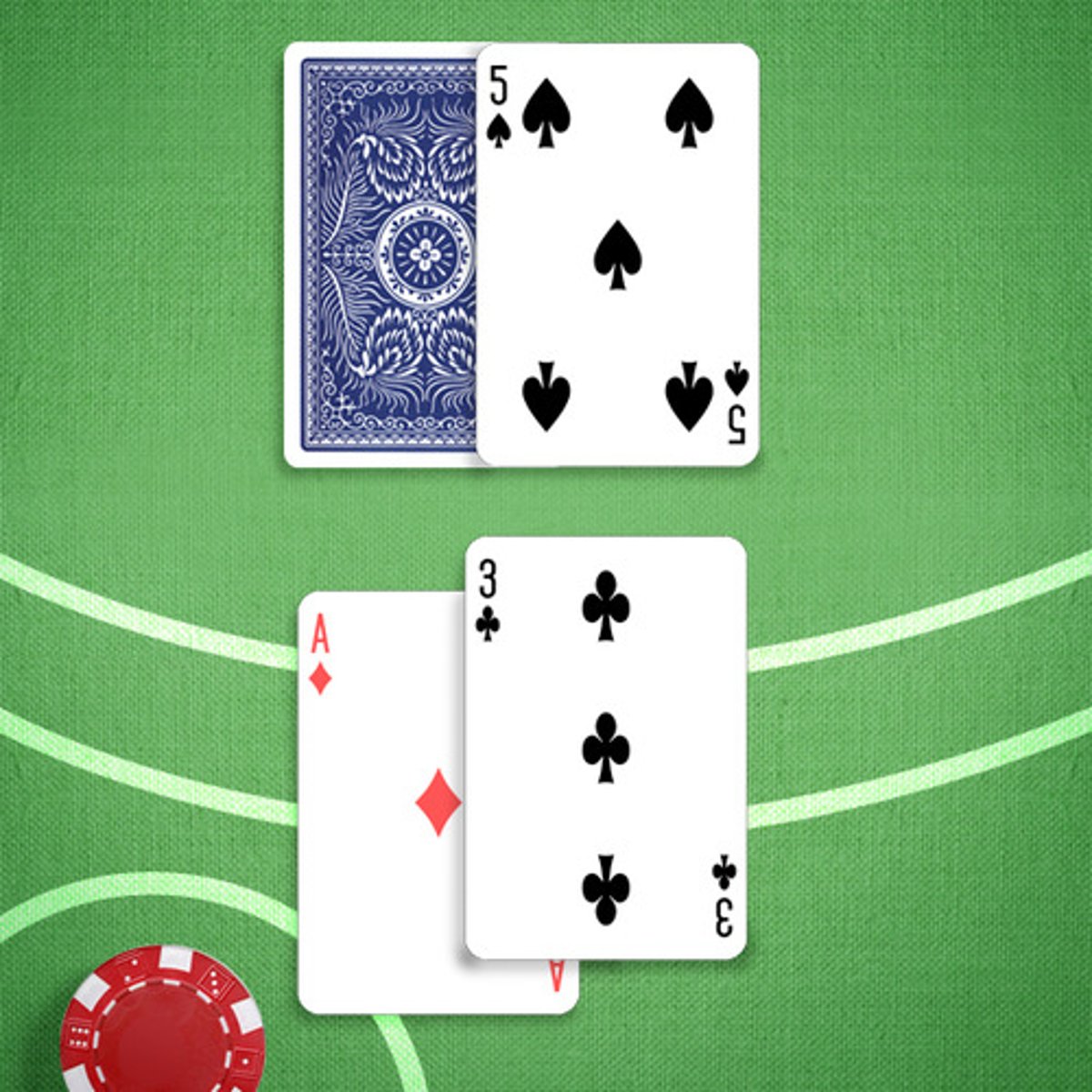 <p>You: 14</p><p>Dealer's Upcard: 5</p>