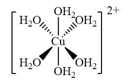 <p>What happens if HCl is added to <span><span>[Cu(H₂O)₆]²⁺</span></span></p>