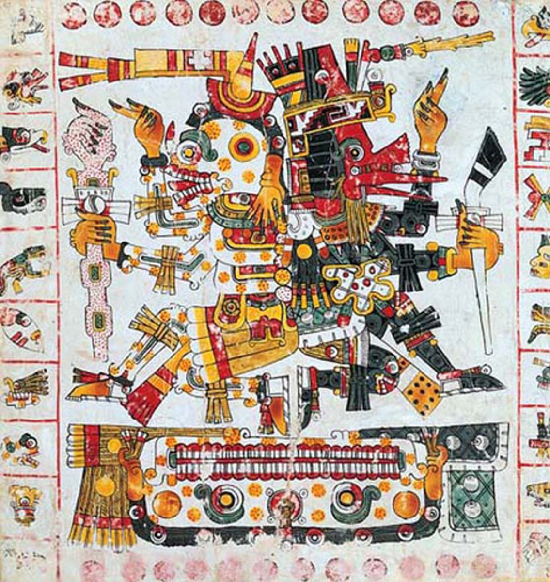 <p>Aztec primary god, feathered serpent, his disappearance and promised return coincided with the arrival of Cortes</p>