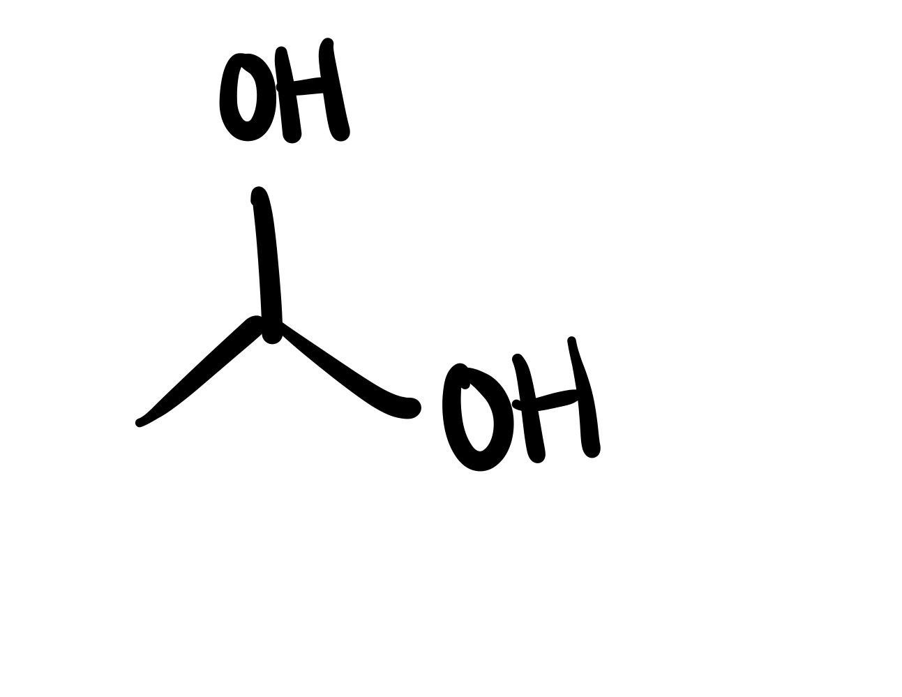 <p><span>The epioxide breaks, and the 2 OH’s attach to the carbon chain (on separate carbons)</span></p>