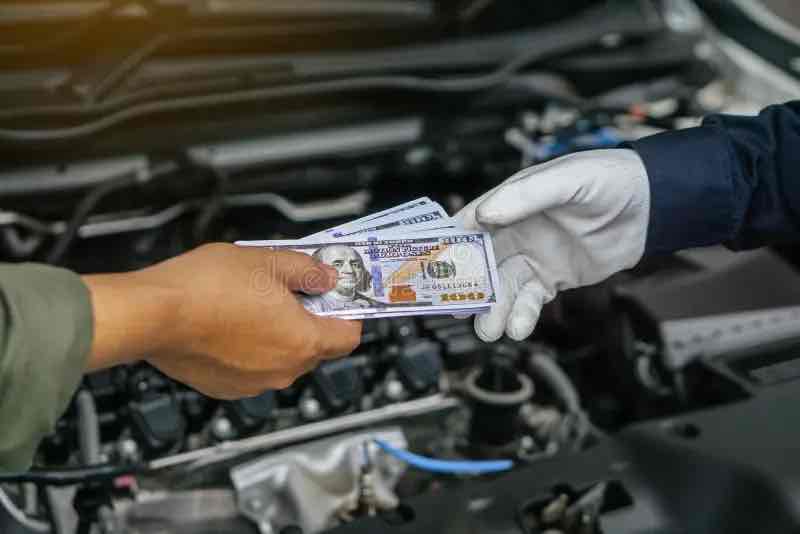 <p><span style="color: red">PAY </span>sb to (fix your car) </p>