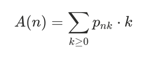 <p>The expected value of the random variable representing the number of dominating operations</p>