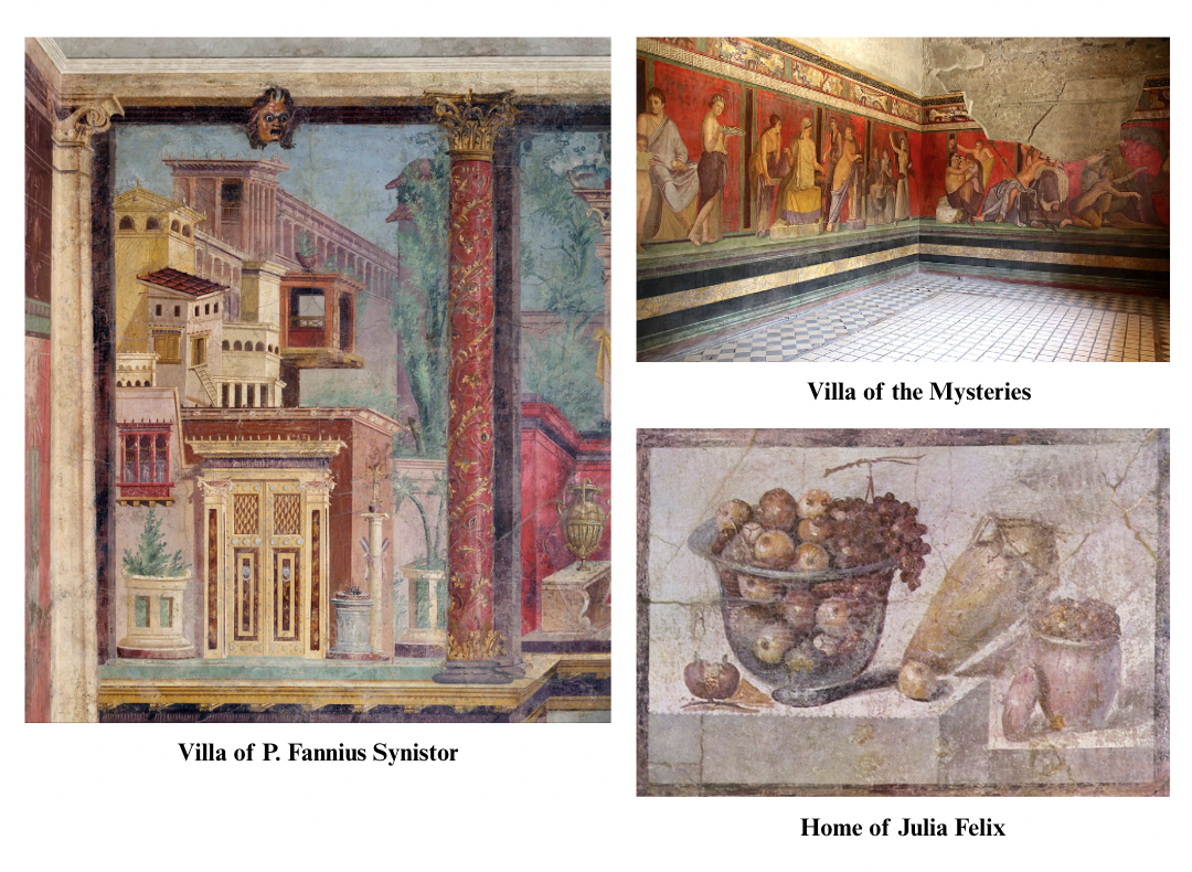 <p><strong>Roman Wall Painting: Second Style </strong>– Architectural Style</p>