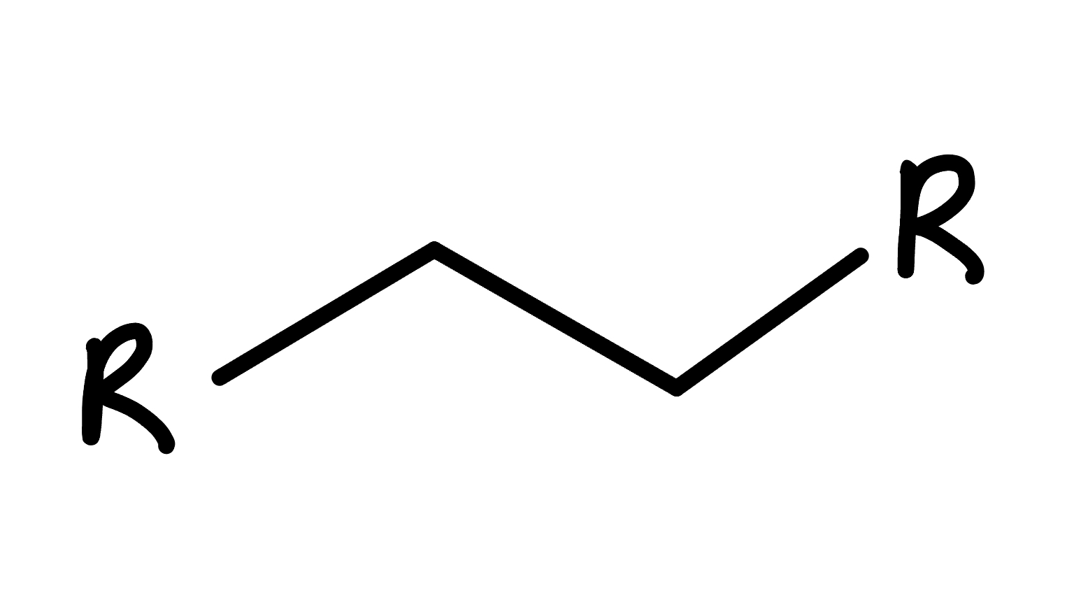 <p>lack of multiple bonds, no heteroatoms</p>