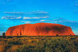 <p>a large sandstone rock formation in Australia.</p>