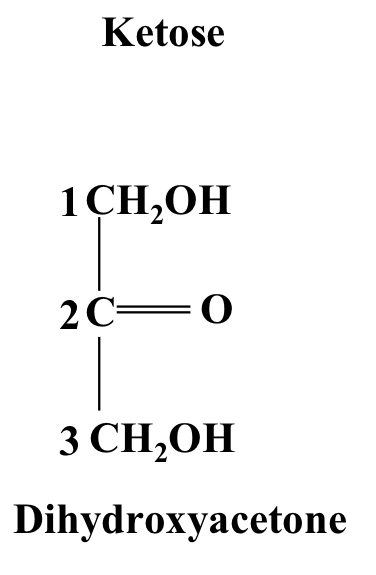 A ketotriose ending in a CH₂OH group, non-chiral 