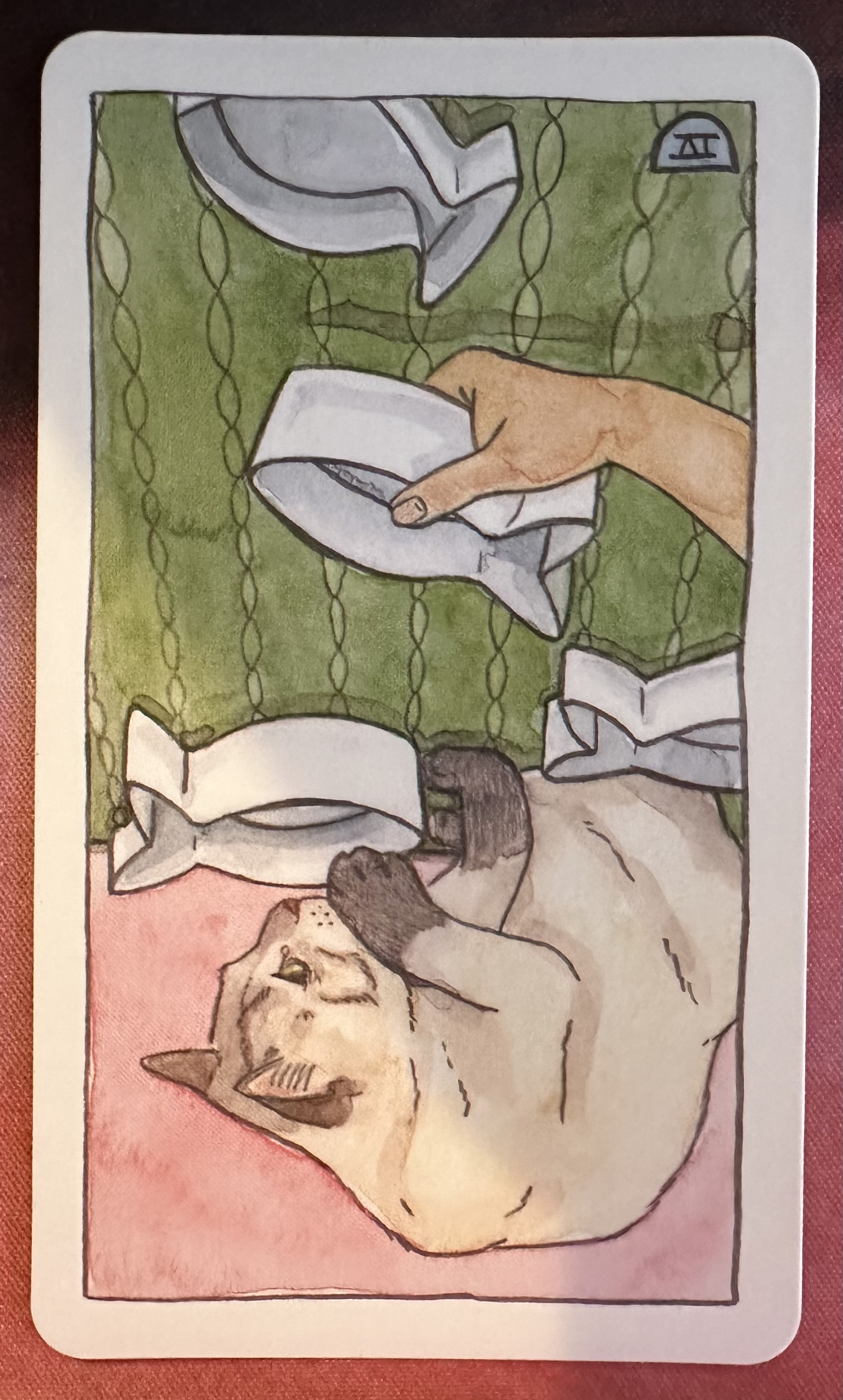 <p>Four of Cups (IV) Reversed</p>