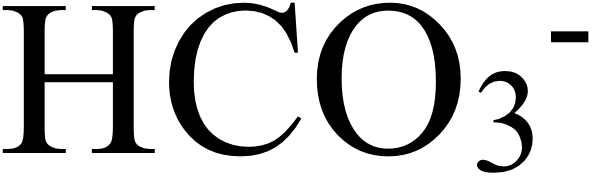 HCO3 ^ ( - ) 