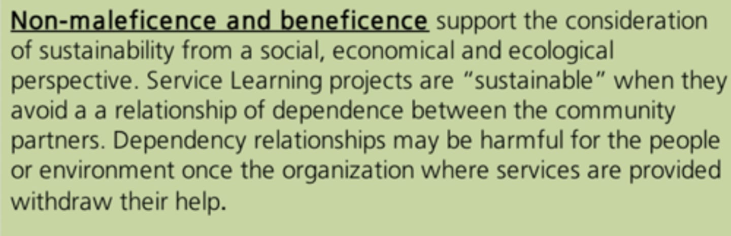 <p>Non maleficence/Beneficence</p>