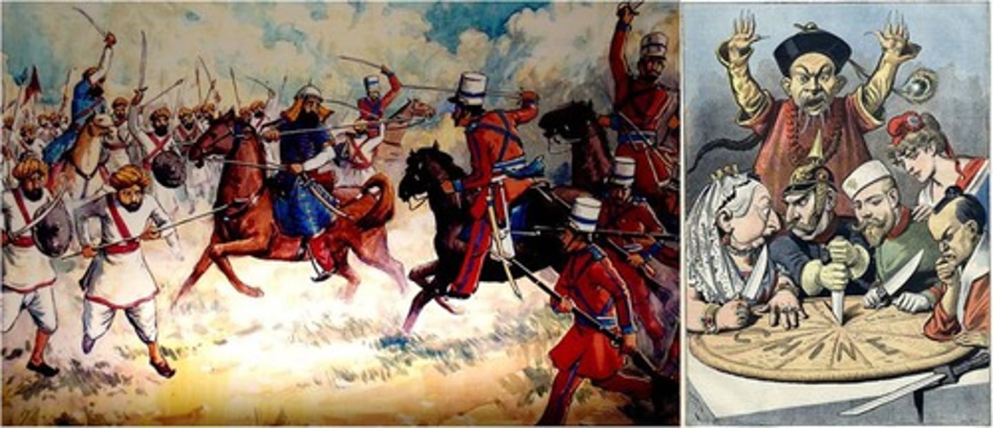 <p>a Chinese secret organization called the Society of the Righteous and Harmonious Fists led an uprising in northern China against the spread of Western and Japanese influence there.</p>