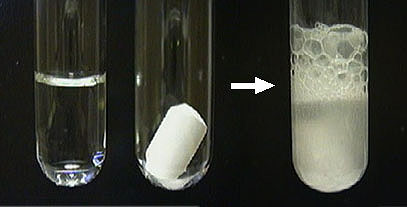 <p>Production of gas is what kind of change</p>