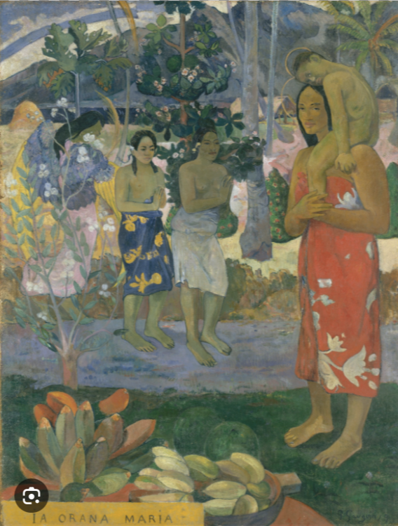 <p>la Orana Maria (Ave Maria), Paul Gaugin 1891</p>